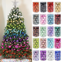 34pcs Christmas balls Christmas tree decor hanging ornament Christmas decorations for home xmas navidad Christmas 2020 gift ball